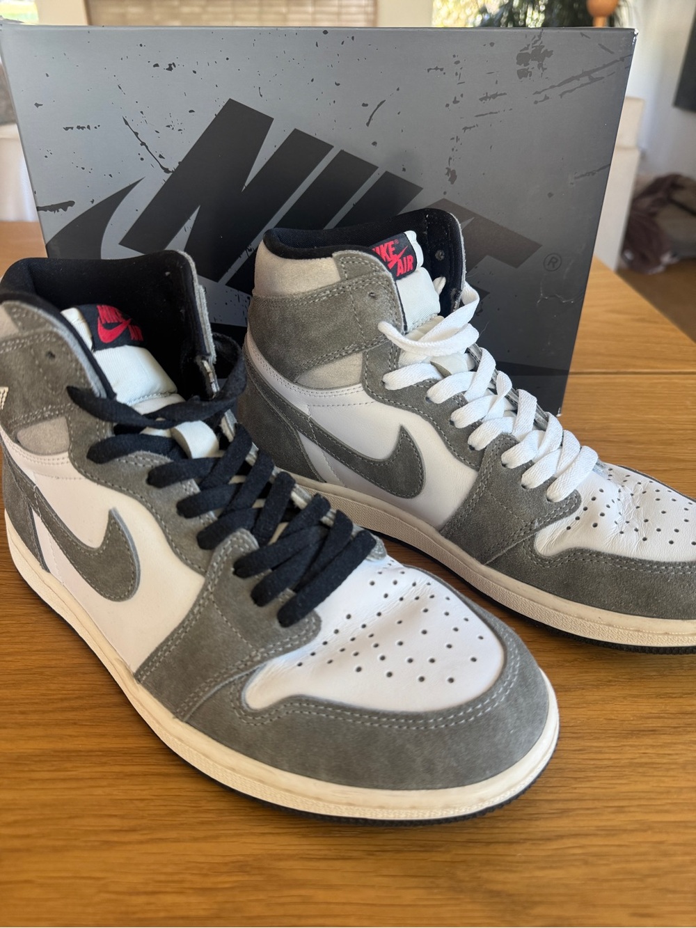 Nike Jordan 1 Retro High OG washed black. Size 8.